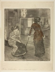 Mary Cassatt v Louvru: Etruská galerie od Edgar Degas