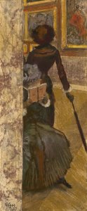 Mary Cassatt v Louvru: Galerie obrazů, 1885 od Edgar Degas