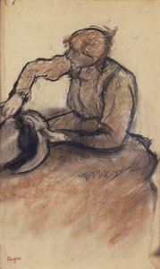 Milliner trimování klobouku, kolem roku 1898 od Edgar Degas