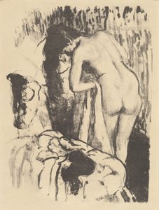 Nahá žena stojící, suší se (Femme nue debout, toaleta) od Edgar Degas