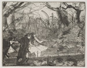 Na jevišti III od Edgar Degas