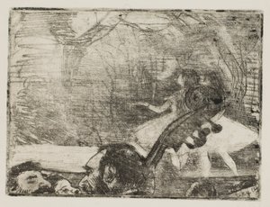 Na jevišti I od Edgar Degas