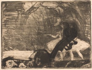 Na jevišti od Edgar Degas