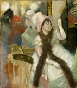 Portrét po kostýmním plese od Edgar Degas
