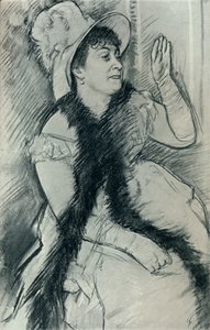 Portrét Madame X, c19. století od Edgar Degas