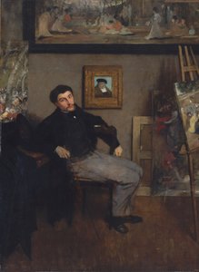 Portrét malíře Tissota od Edgar Degas