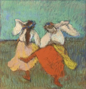 Ruští tanečníci (Danseuses Russes). Asi 1899 od Edgar Degas