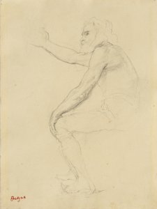 Sedící starý muž, kolem roku 1862 od Edgar Degas
