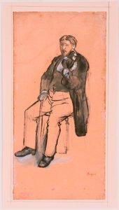 Sitzender Geigenspieler od Edgar Degas