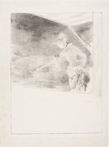 Zpěvák na kavárenském koncertě od Edgar Degas