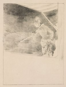 Zpěvák na kavárenském koncertě od Edgar Degas