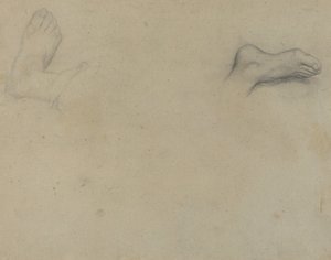 Studie nohou [verso], 1855. od Edgar Degas