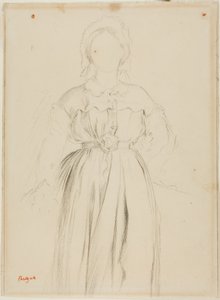 Studie k portrétu Marguérite de Gas od Edgar Degas