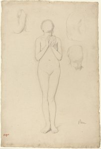 Studie ženského aktu od Edgar Degas