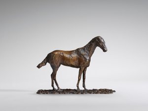 Studie Mustangu, původní vosk z 60. let 19. století, odlitý do roku 1921. od Edgar Degas