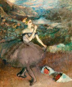 Tanečnice s kyticemi od Edgar Degas