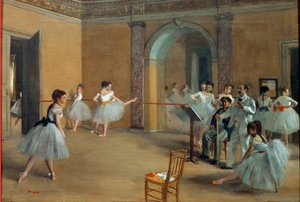 Taneční foyer v Opeře v ulici Le Peletier od Edgar Degas