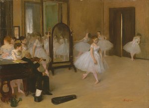 Taneční třída, asi 1871 (olej na plátně) od Edgar Degas