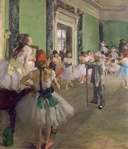 Taneční třída, kolem 1873-76 (olej na plátně) od Edgar Degas