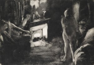 Fireside, ca. 1876-77. od Edgar Degas