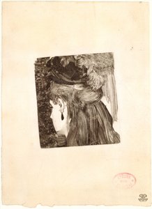 Jet náušnice, 1876-77. od Edgar Degas