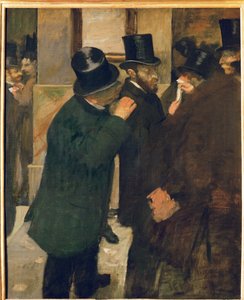 Pařížská burza (olej na plátně) od Edgar Degas