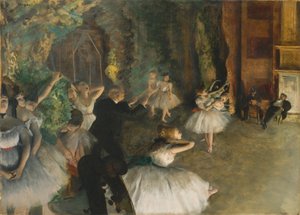 Zkouška baletu na jevišti, c.1878-79 od Edgar Degas