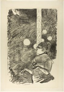 Psí píseň od Edgar Degas