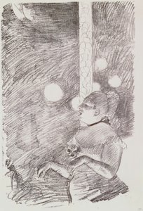 Píseň psa, 1876-77 od Edgar Degas