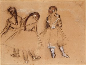 Tři tanečnice od Edgar Degas