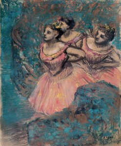 Tři tanečníci v červené par Degas, Edgar (1834-1917) od Edgar Degas