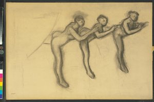 Tři tanečnice v punčochách, kolem 1895-1900 od Edgar Degas