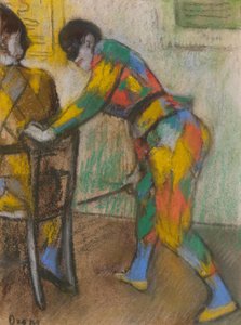 Dva harlekýni od Edgar Degas