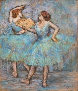 Dva tanečníci. Kolem 1905. Pastel na kartonu. od Edgar Degas