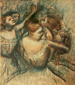 Čtyři tanečníci v poloviční délce od Edgar Degas