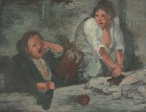Wash Women (olej na panelu) od Edgar Degas