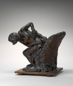 Žena sedící, otírá si levý bok, 90. léta 19. století 1911. od Edgar Degas