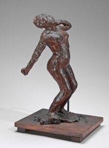 Žena, strečink od Edgar Degas