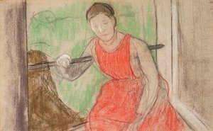 Žena u okna, od Edgar Degas