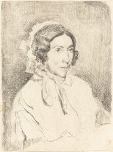 Žena v nařasené čepici Dame agee, 18591860. od Edgar Degas