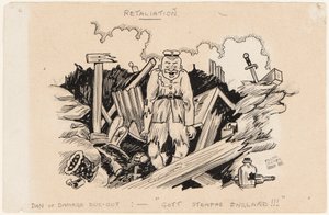 Odveta, Dan of Damage Dug-Out: Gott Strafe England!!!, 1917 od Edgar Fryer