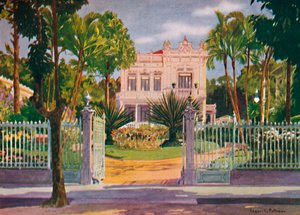„Rezidence hraběte Paula de Frontina, Petropolis“, 1914 od Edgar L Pattison
