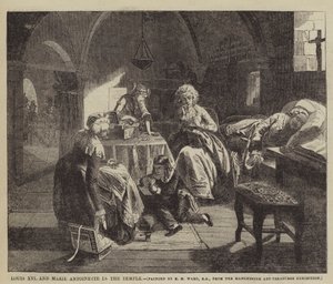 Ludvík XVI. a Marie Antoinetta v chrámu od Edgar Melville Ward
