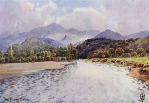 Severní Španělsko: Údolí Sella, pod Arriondas (barva lito) od Edgar T. A. Wigram