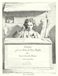 Švec (rytina) od Edmé (after) Bouchardon