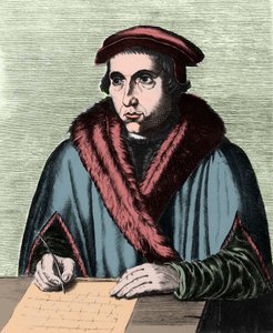 Portrét Juana Luise Vivese, španělského humanisty a filozofa (1492-1540).