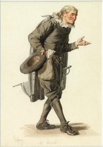 Portrét pana Loyala, asi 1870 (akvarel) od Edmond Aime Florentin Geffroy