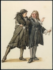 Portrét Vadia a Trissotina, asi 1870 (akvarel) od Edmond Aime Florentin Geffroy