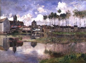 Moret-sur-Loing (olej na plátně) od Edmond Charles Yon