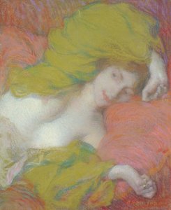 Nečinnost, cca 1895 (pastel na papíře) od Edmond François Aman Jean